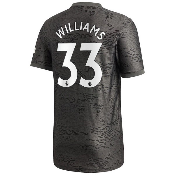 Camiseta Manchester United NO.33 Williams Segunda equipo 2020-2021 Negro